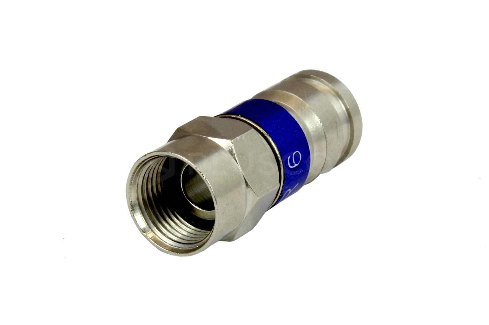 F plug for RG6 cable compression connector