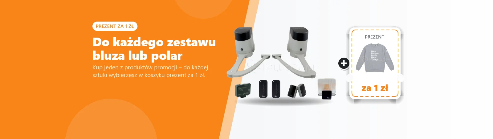 Do każdego zestawu bluza lub polar