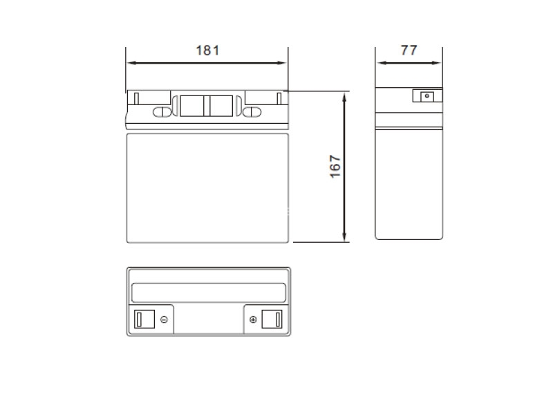 12V 18Ah battery MWPower