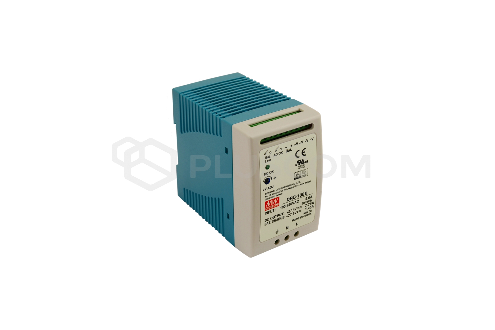 DRC-100B Mean Well DC 27,6V/100W/1,25A/2,25A/ DIN TS35