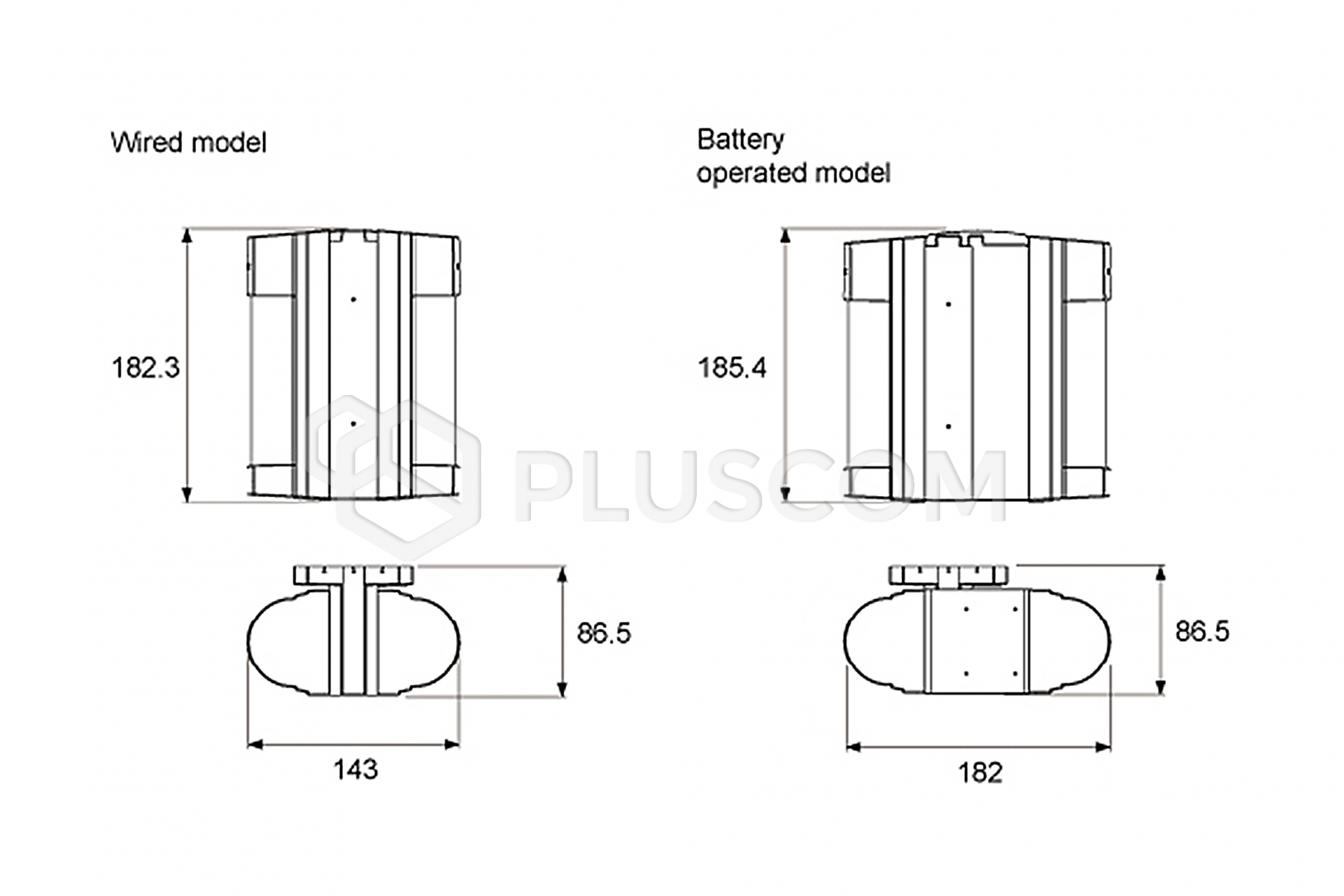 OPTEX VXI-T BRACKET Bracket for mounting 2 detectors