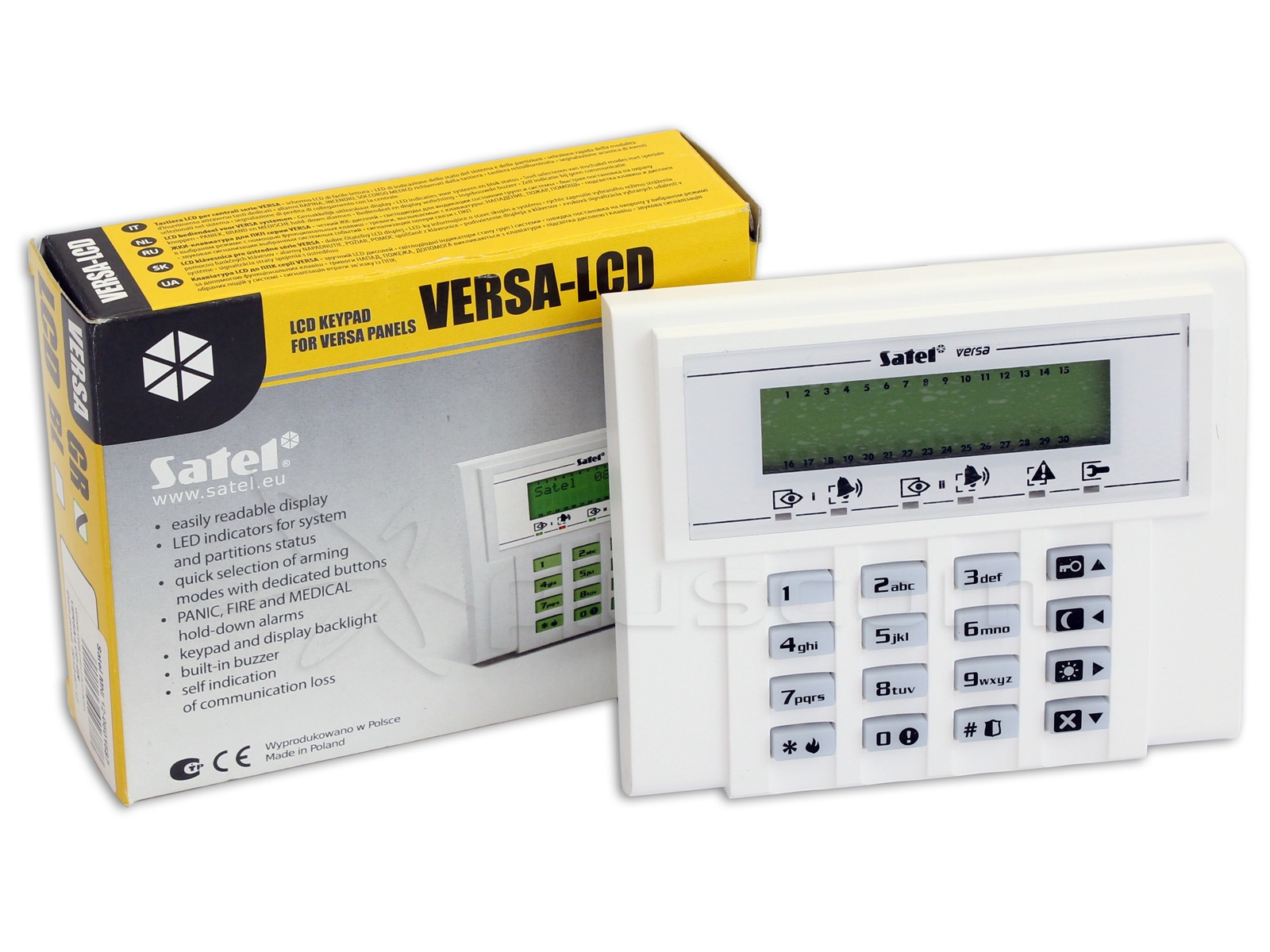 Satel VERSALCDGR LCD keypad for VERSA panels