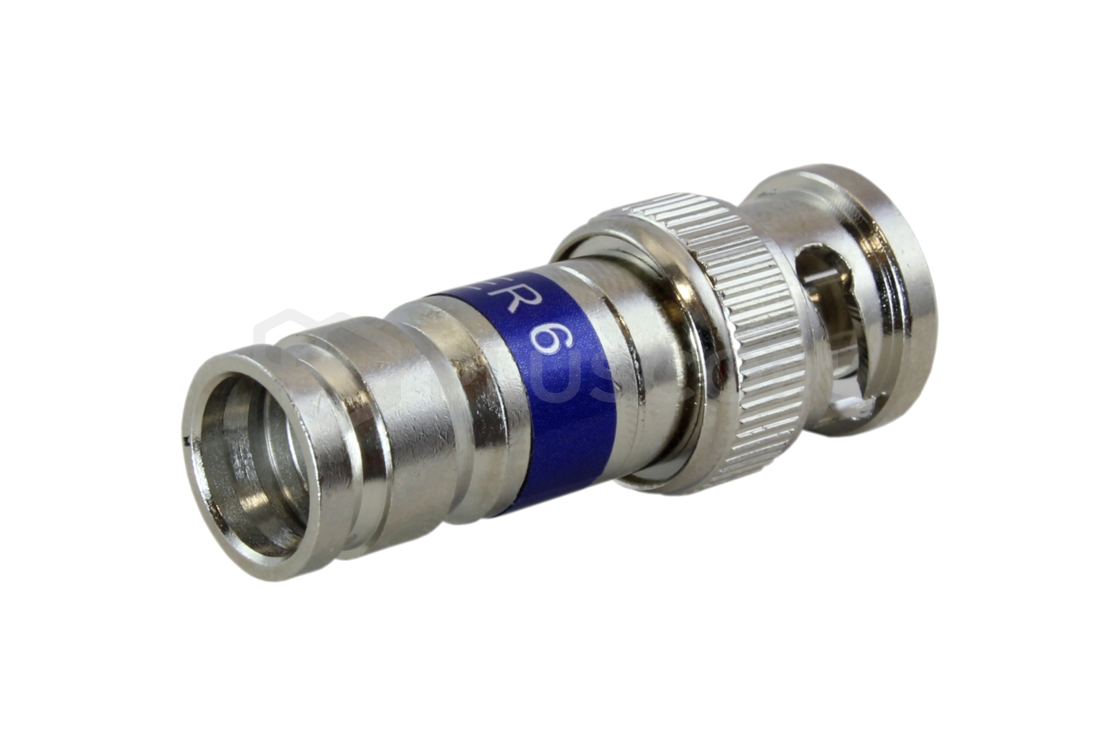 BNC plug for RG6 cable compression connector