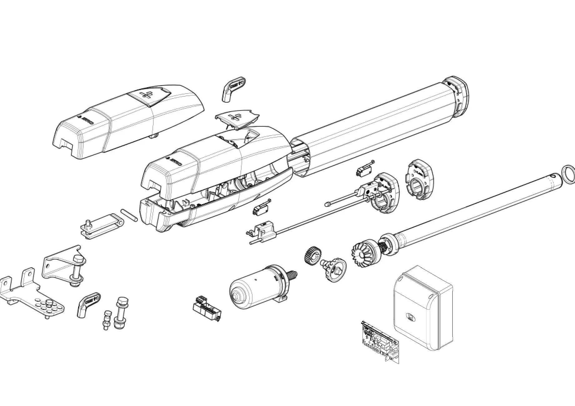 Części serwisowe, schemat do napędu Came Ats ATS30DGM