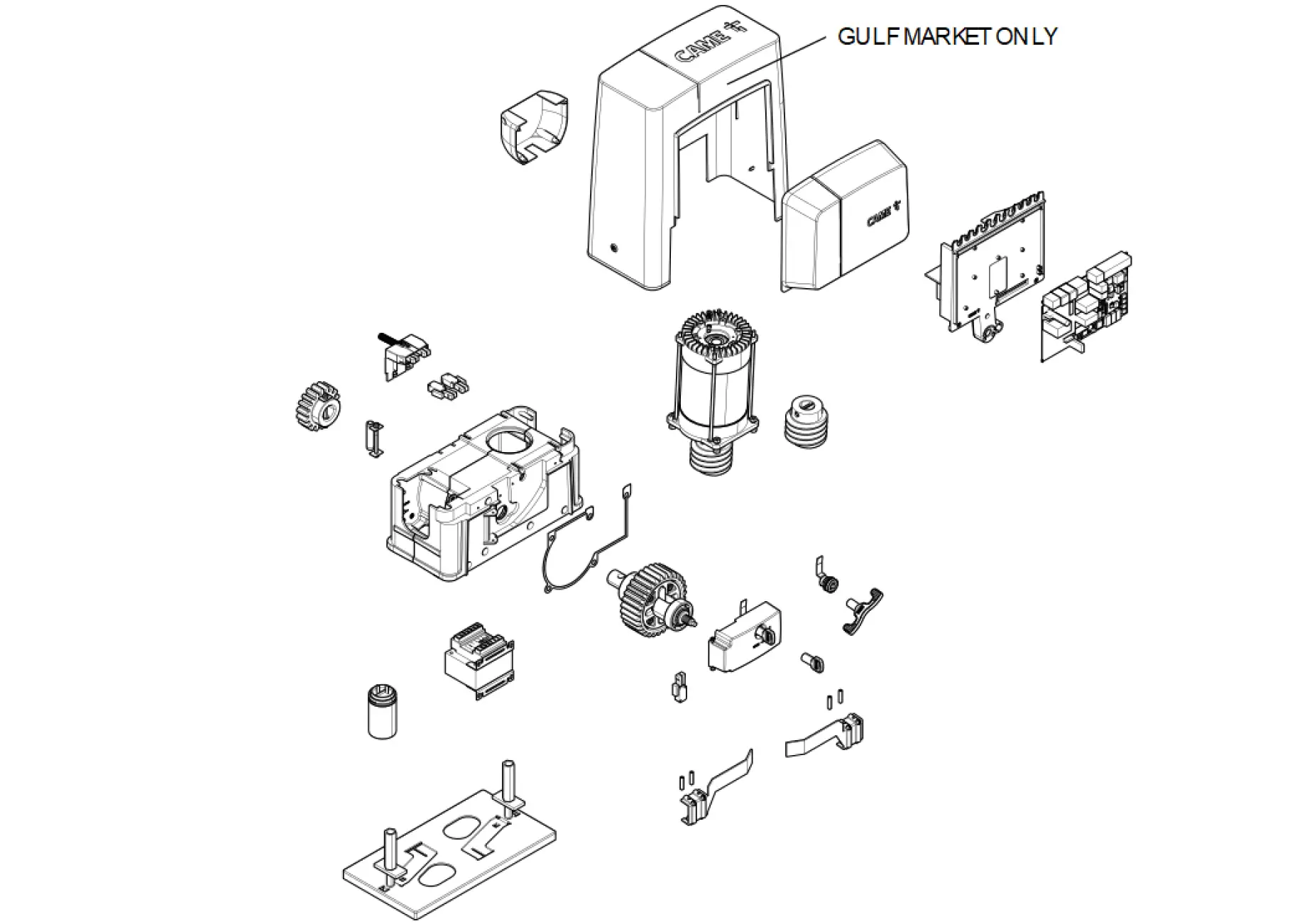 Części serwisowe, schemat do napędu Came BKS12ALS