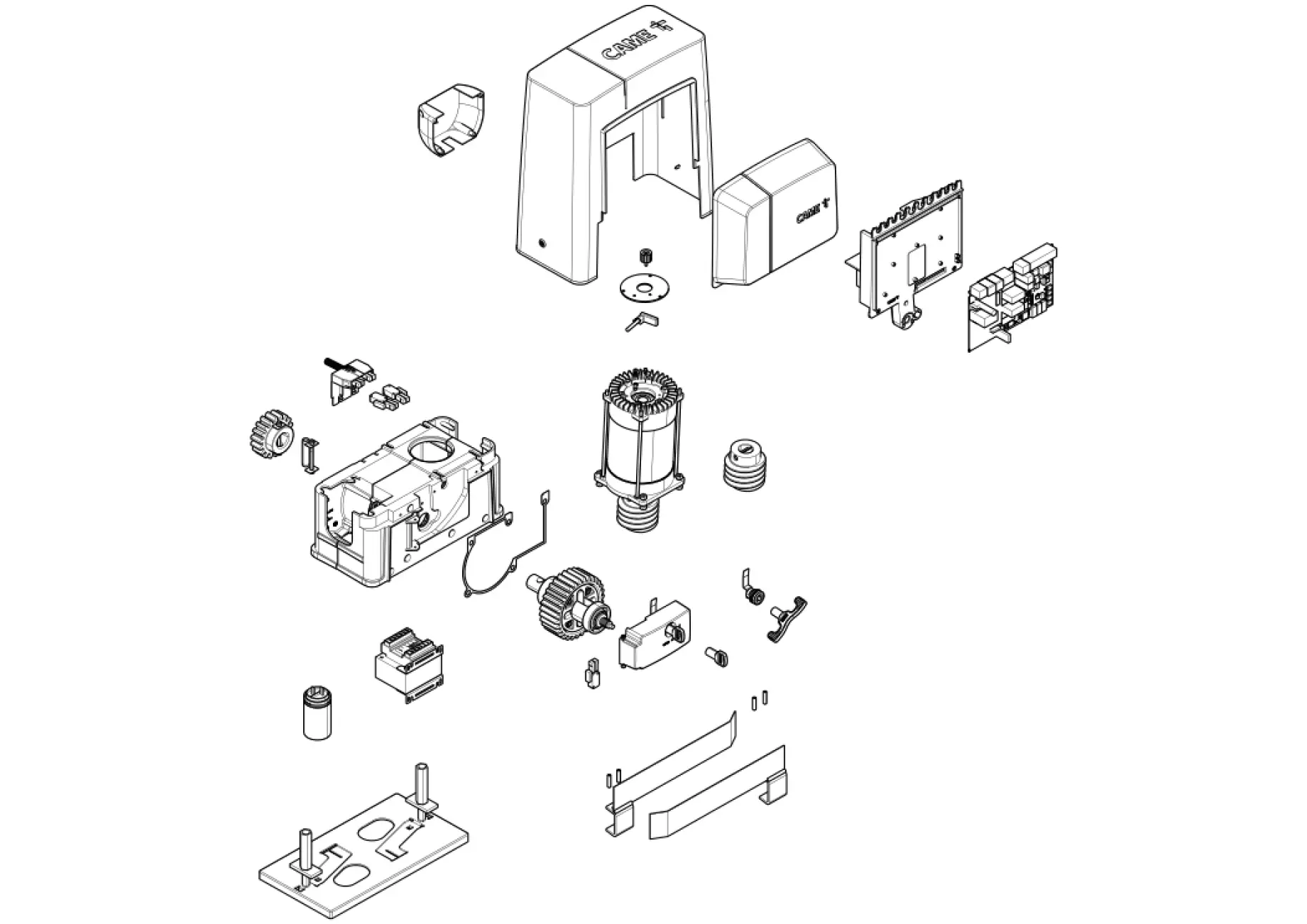 Części serwisowe, schemat do napędu Came BKS22AGE