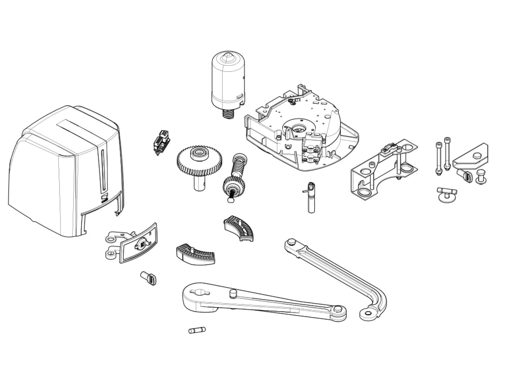 Części serwisowe, schemat do napędu Came Fast70 FA7024