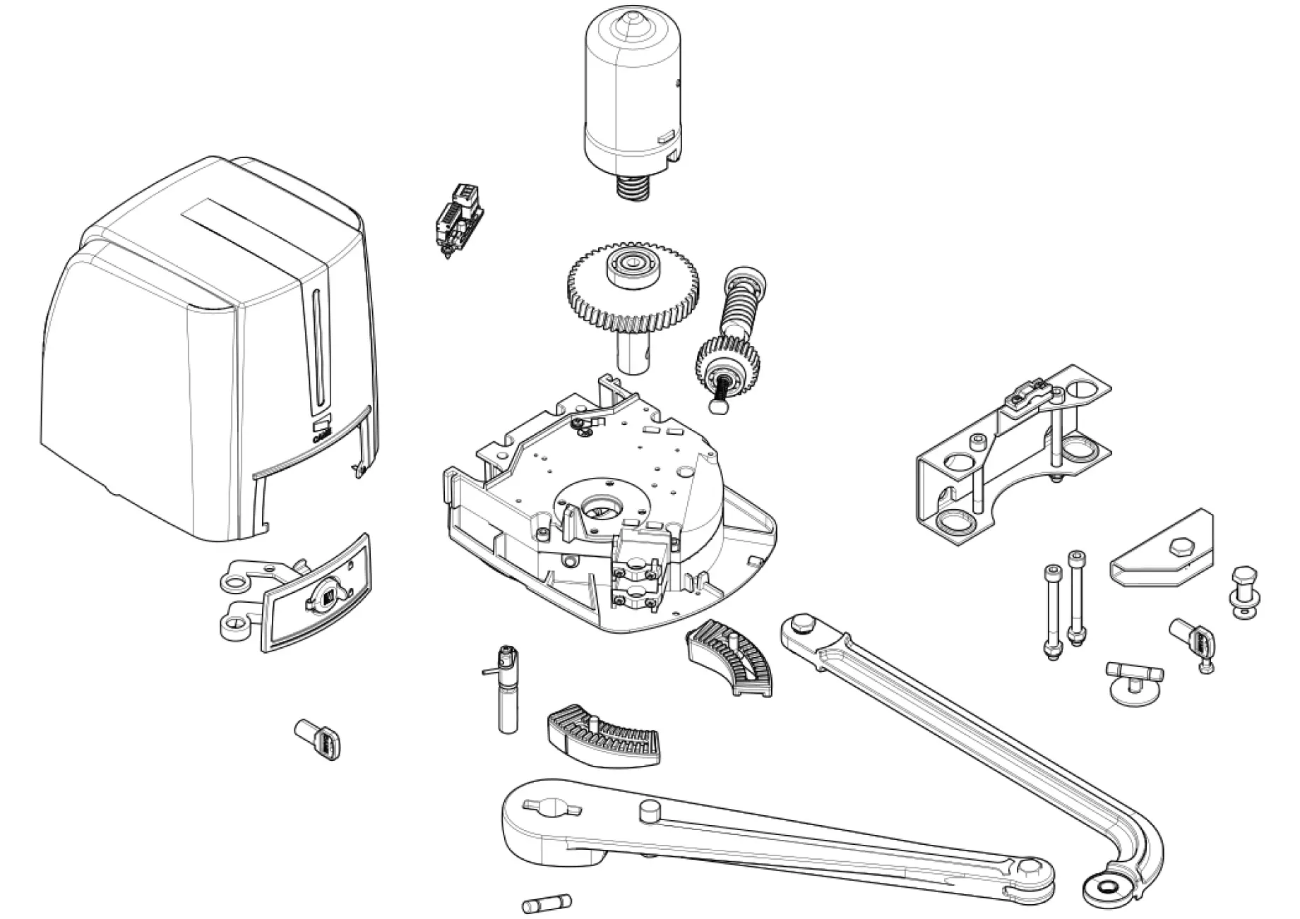 Części serwisowe, schemat do napędu Came Fast70 FST23DLS