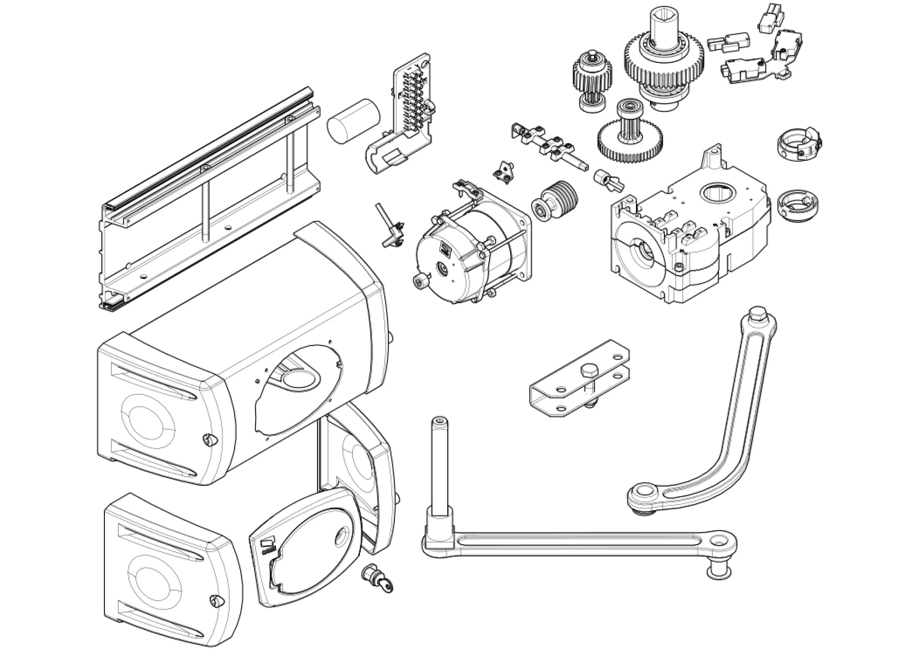Części serwisowe, schemat do napędu Came Ferni FE40230V