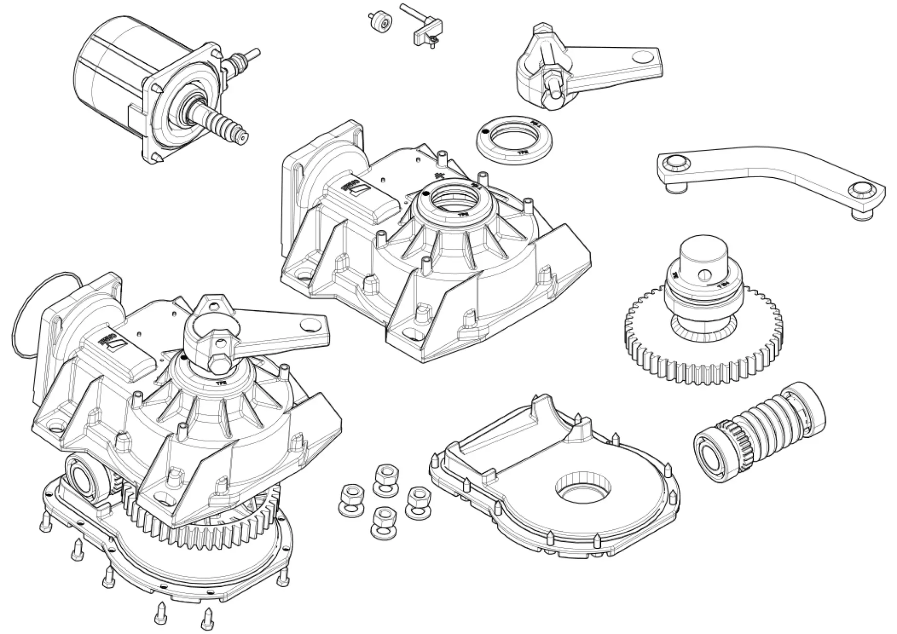 Części serwisowe, schemat do napędu Came Frog-AE