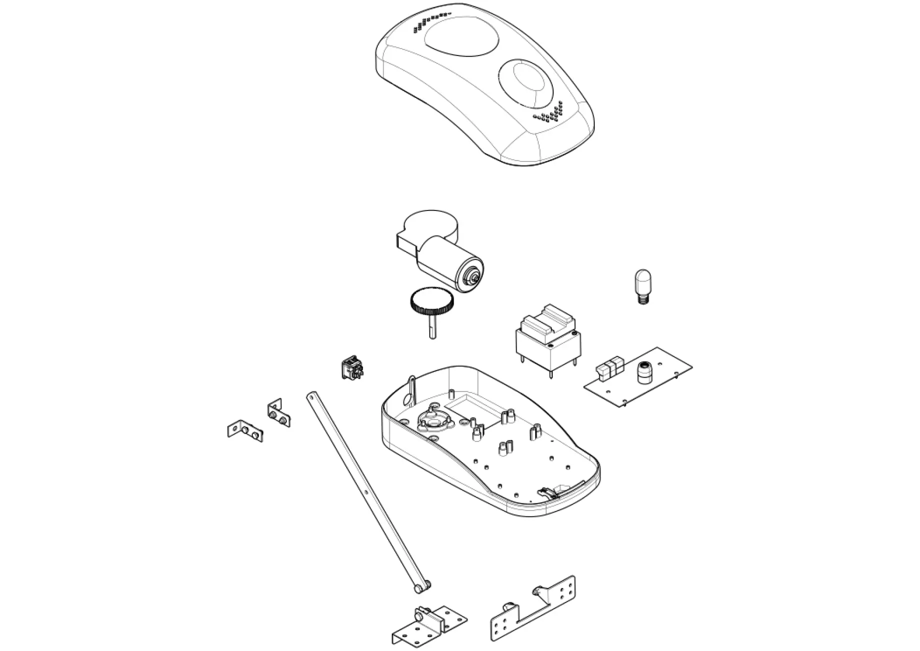 Części serwisowe, schemat do napędu Came Ver V600E