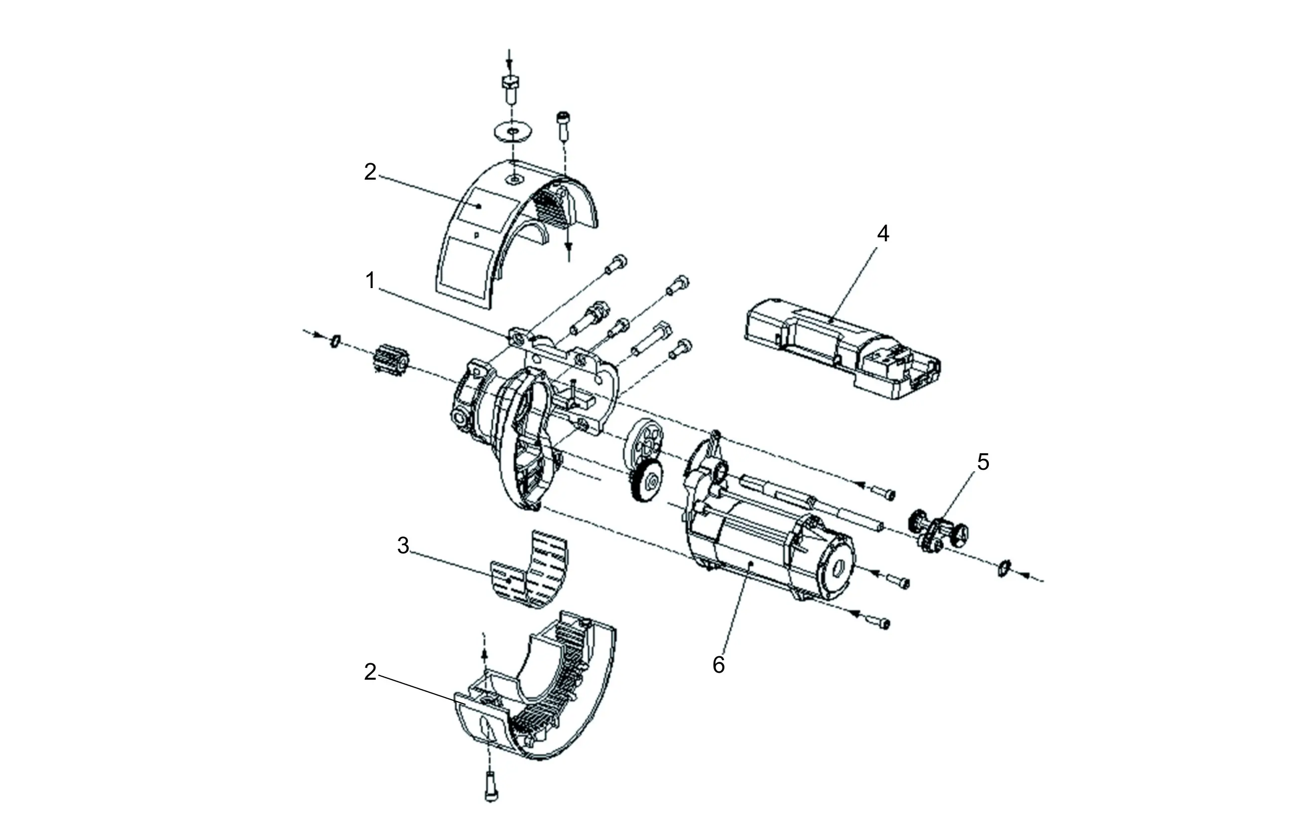 Części serwisowe, schemat do napędu Genius Shutter 15 R