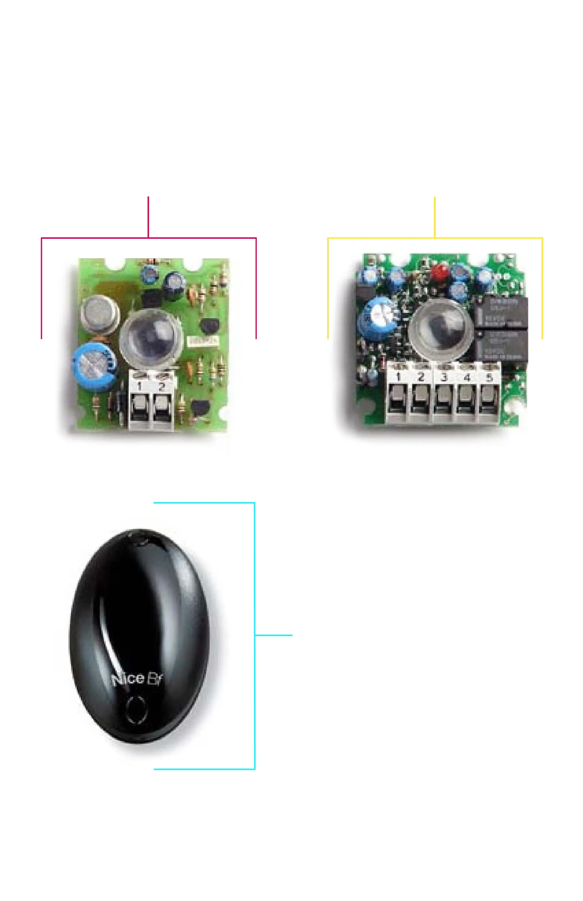 Części serwisowe, schemat do napędu Nice BF fotokomórka