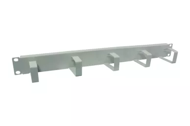19'' 1U Kabelorganisation mit Metallhaken