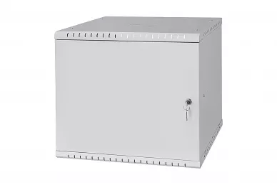 19'' 9U Rackschrank 450mm grau mit Metalltür