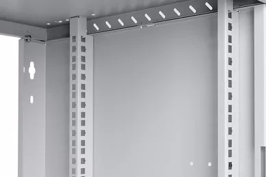 19'' 9U Rackschrank 450mm grau mit Metalltür