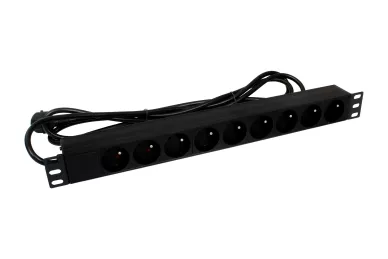 19'' Rack-Steckdosenleiste - 9 Steckdosen