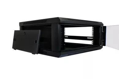 4U 19'' Fixed Wallmount Cabinet glass front door