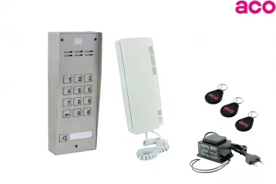 ACO 1-family intercom kit with combination lock