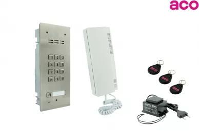 ACO 1-family intercom kit with combination lock