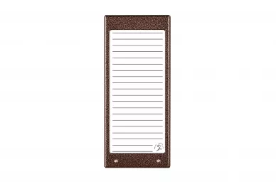 Aco CDN-17NACC BR Liste des résidents éclairée (env. 17 entrées) avec lecteur de carte de proximité et de porte-clés intégré (couleur : brun BR), (rétroéclairé en bleu)