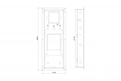 Aco CDN-RZ2-M Verdeckter Rahmen mittel für CDNP7