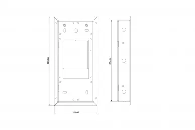 Aco CDN-RZ2-S Verdeckter Rahmen klein für CDNP7