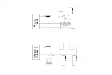 Aco COMO-PRO-CODE-A2 NT Interphone, 2 boutons, lecteur de porte-clés, serrure à code