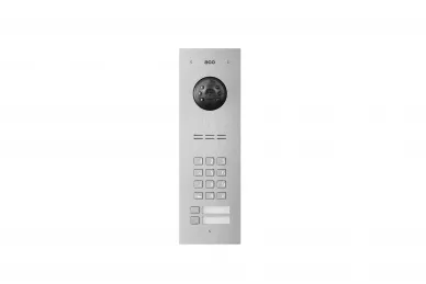 Aco COMO-PRO-CODE-V2 Interphone, 2 boutons, lecteur de porte-clés, serrure à code