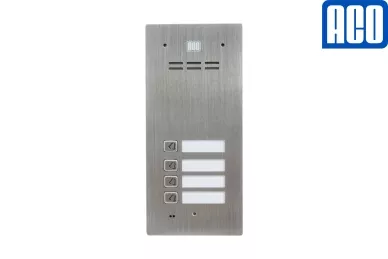 Aco FAM-P-4NPACC Interphone avec 4 touches et lecteur de porte-clés