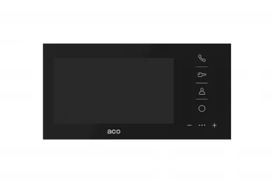 Aco GLASS-PRO-7 BK Centre d'appel vidéo numérique 7''
