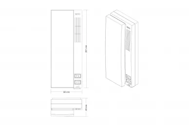 Aco INS-UP720BX (G2) Passives digitales Telefon