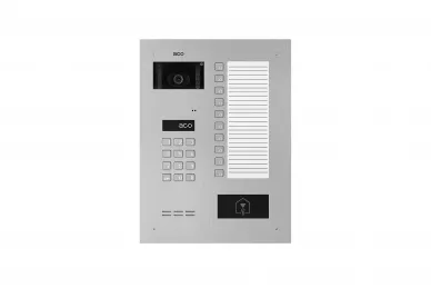 Aco INSPIRO 900S+ Digitale Video-Türsprechanlage Slave mit Codeschloss, Näherungsleser, 10 Tasten und großer Beschreibungsliste