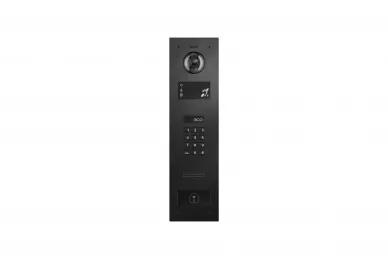 Aco INSPIRO PMR 1  (G4) AL BK Video intercom panel with induction loop and dome camera
