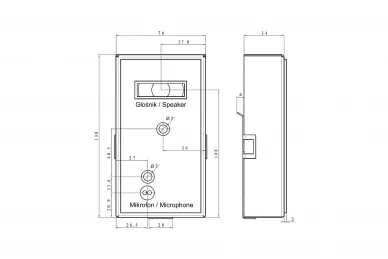 Aco MOD-SPK-PRO (G3) Modulo di chiamata audio da incasso