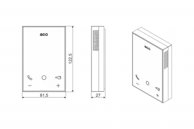 Aco UPRO800 Téléphone numérique mains libres (G2)