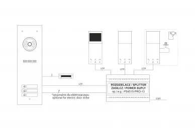 Aco UPRO800V Téléphone numérique mains libres extensible