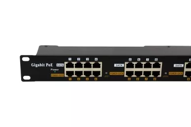 Adapter PoE 16-portowy Gigabit Rack 19''