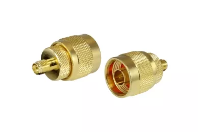 Adapter RP-SMA female - N male (gold)