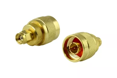 Adapter RPSMA male - N male (gold)