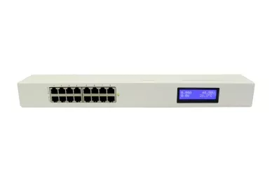 Adattatore PoE RACK 19'' a 8 porte con LCD