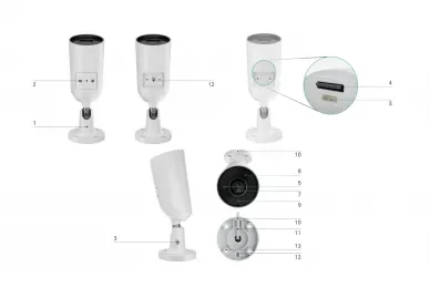 AJAX BulletCam (5Mp/4mm) 5Mpx IP Camera (White)