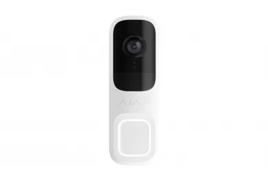 AJAX DoorBell Videocitofono con intelligenza artificiale e sensore PIR (bianco)