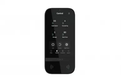 AJAX KeyPad TouchScreen Jeweller Tastiera wireless con touchscreen (nera)