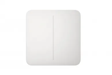 AJAX SoloButton (2-gang) Button for 2-socket switch (white)