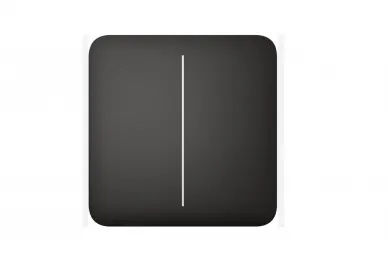 AJAX SoloButton (2 gangs) Bouton pour interrupteur à 2 prises (noir)