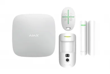 AJAX StarterKit Cam Wireless Alarm Kit (White)