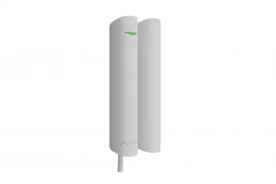 AJAX Superior DoorProtect Plus Fiber Wired Magnetic Sensor with Shock and Tilt Detection (White)