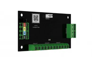 AJAX Superior LineSplit Fibra Module that divides one Fibra line into four (white)