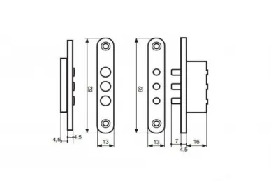Archer 6908 3-pin contact